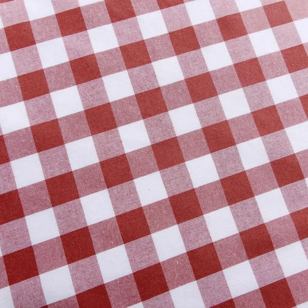 Woven Trends Farmhouse Curtains Kitchen Decor, Buffalo Plaid Gathered Swags,